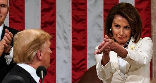 Watch: House Speaker Nancy Pelosi’s ‘sarcastic’ clapping to Donald J. Trump's State of the Union address | More on this here: https://goo.gl/1281cv | The Economic Times