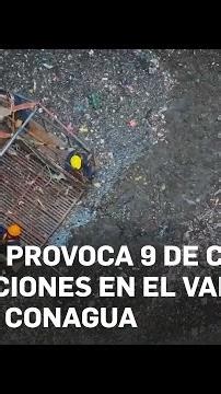Trash causes 90% of flooding in the Valley of Mexico, warns Conagua