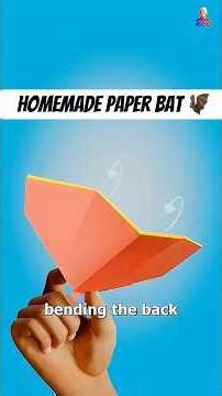 homemade paper BAT | children’s science experiment #science #experiment