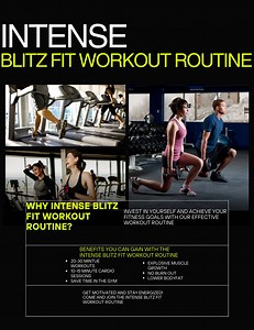 Intense Blitz Fit Workout Routine *get in Shape and Save Time* - Etsy Canada