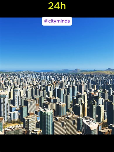24-Hour Timelapse of City Skylines