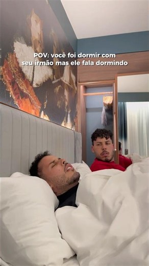 Quando seu irmão fala dormindo