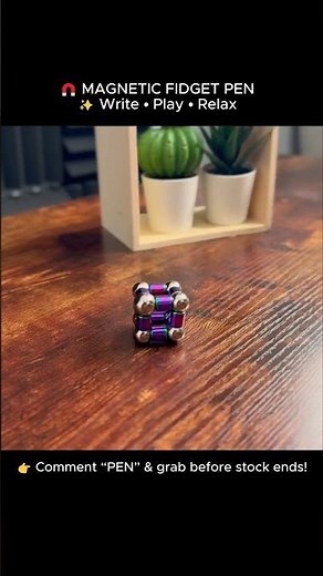VNDUEEY Fidget Pen, Magnetic Pen Decompression Toy, Fidget Magnet Metal Pen for Writing, Best Gifts