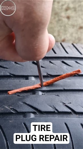 Using a Cheap Tire Plug Repair Kit #tirerepair #tireplug #cheaptirerepair #howitworks