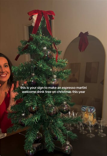 Create a Festive Espresso Martini Welcome Drink Tree