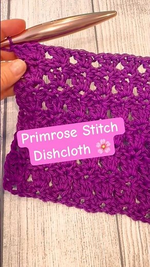 🌸Primrose Stitch Dishcloth #fiberflux