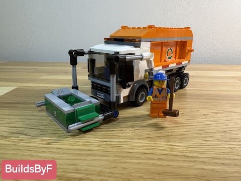LEGO City 60118 Garbage Truck - Relaxing Speed Build (No Talking, Only Music)