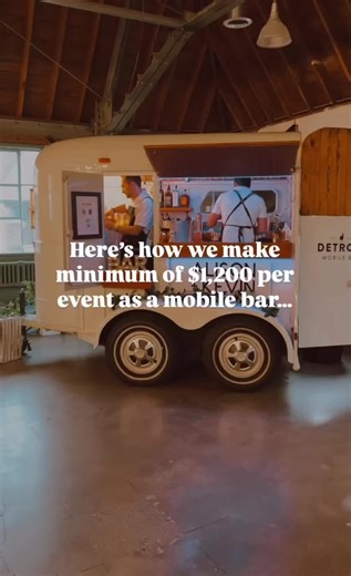 Yes, we make $1,200 per event with our mobile bar business — and here’s how: 🍸💰 ✨ Mobile Bar Rentals ✨ Base bartending package ✨ Add-ons like frozen cocktail machines lounge rentals ✨ Custom signage branded extras ✨ Travel delivery fees ✨ And tips — don’t forget those! 😉 It’s not just about showing up and pouring drinks — it’s about creating an experience your clients are happy to pay for (and then some). Want to know how to price your own services and build a mobile bar that actually profits