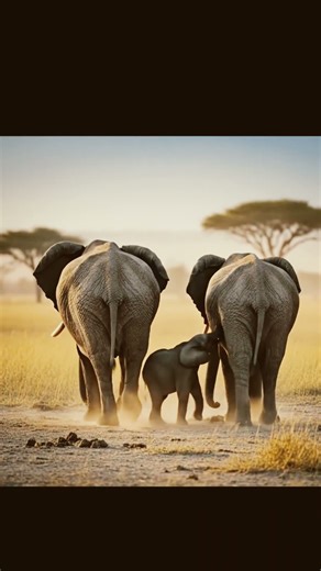 Baby Elephant Plays in Savannah | Ultra-Realistic 3D Animation