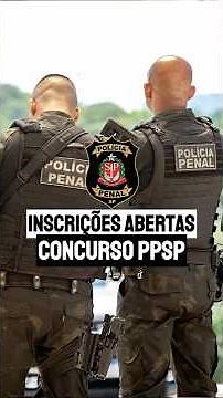REGISTRATION OPEN FOR THE PPSP COMPETITION! #institutoaocp #policiapenal #concursoppsp