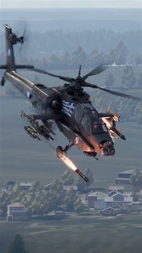 AH 64 Apache Destroys Ground Vehicle🚁 #Apache #AH64 #Helicopter #Rocket #Target #Combat #Sim #Strike