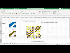 Centre stitched double cloth || Center warp stitched double cloth