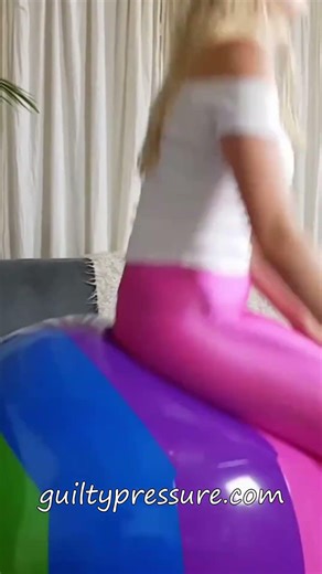 Oooh no look what happened to my colorful beach ball😮