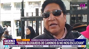8.4K views · 50 reactions |  [#LaPaz]  Transporte pesado anuncia bloqueos para los siguientes días si es que no son escuchados en sus demandas. Así lo anunció Domingo Ramos ejecutivo del sector #TeleNoticias  Mira Tele Estrella en vivo  https://teleestrella.tv.bo/  Comunícate con Tele estrella  https://api.whatsapp.com/send?phone=59171952521 ☎ | Tele Estrella HD Satelital | Facebook