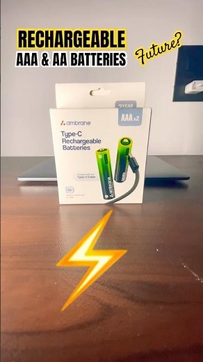 Rechargeable AAA and AA batteries - is it the future? #shorts