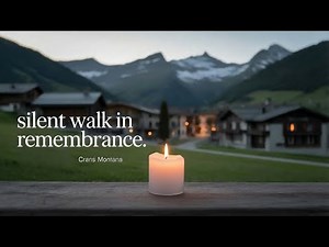 🖤 Crans Montana, Switzerland - Silent Walking Tour -【4K】🇨🇭