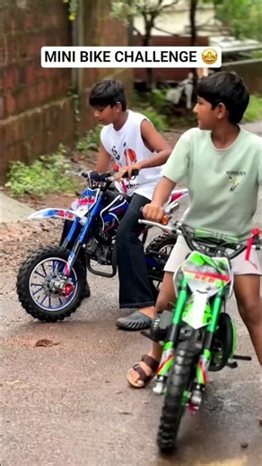 mini stunt bike jitne ka challenges 🤩 #shorts #minibiker #dirtbikes #kidsminibikes
