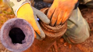 A foxhole full of allied ammo until we hit a massive German artillery find