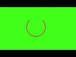 Red Circle Draw | Green screen