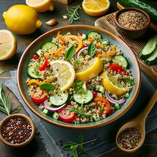 Zesty Lemon Herb Quinoa Salad