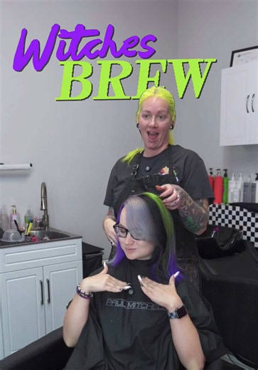 VIDEO LENGTH: 7:13 what I didn’t show in the video was me calling Matt during a panic that the black looked brown but the @chromadaddy kracken did not disappoint! Mercury & Dazed from @randco is the best grey/silver formula I’ve used so far it’s covered just about everything. We did a heavy @Olaplex 3Plus treatment before applying color as well 🫶🏻 Of course our faves from @AMIKA: especially the protector leave in treatment! #halloweenhair #indianapolishairstylist #indyhair #spookyhair