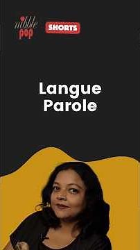 Langue vs Parole: Quick Explanation in 3 Minutes 🎭 #monamimukherjee