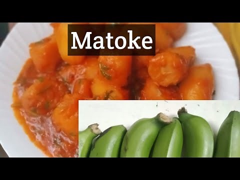 How to cook tasty Matoke without spices.( green bananas)The African way