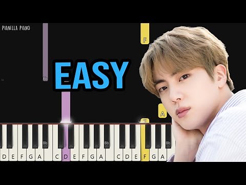 BTS JIN - The Astronaut | EASY Piano Tutorial by Pianella Piano