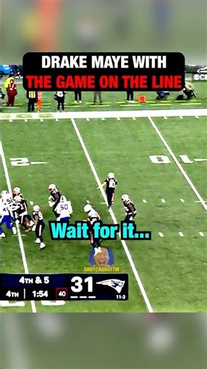 Drake Maye THROW of the Year! 🤯 #nfl