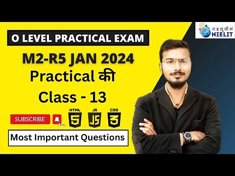 Introduction to Web Design (M2-R5.1) Practical Exam Preparation Class 13 | O Level Practical taiyari