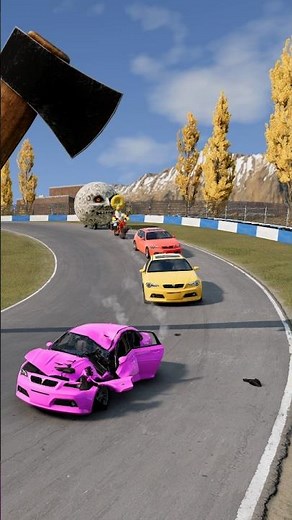 Sledge Axe Crusher Vs Colourful Cars