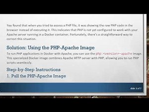 How to Use PHP and Apache Together in Docker: A Beginner’s Guide