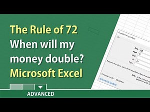 The Rule of 72 demonstrated in Excel by Chris Menard