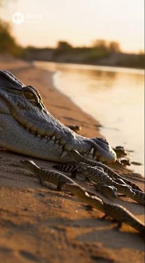 Baby Crocodiles: First Days of Life in the Wild. #crocodile #wildlife