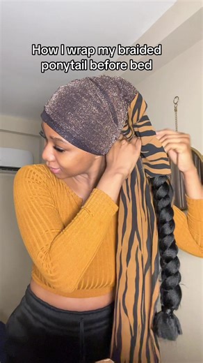 How to Wrap Your Ponytail Before Bed