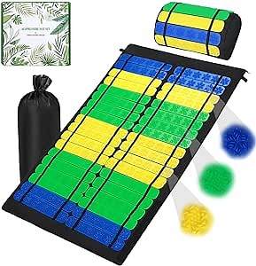 Acupressure Mat, Acupressure Mat and Pillow Set, Acupuncture Mat for Neck & Back Pain, Muscle Relaxation Stress Relief, Sciatica Pain Relief Pillow