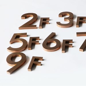 [Hot Item] Custom Metal Brass Reception Words Small Alphabet Brushed Letter with Screw