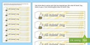 All Saints' Day Paper Chain