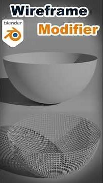 Wireframe Modifier | Blender