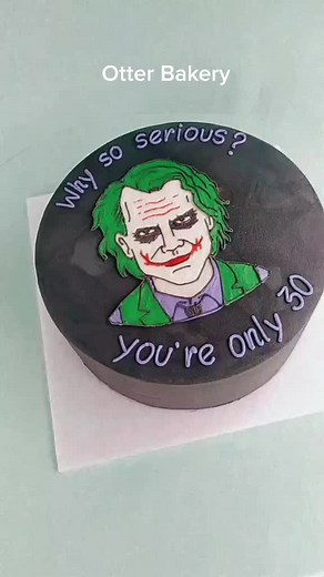 Custom Joker Cake Creation at Otter Bakery