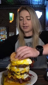 1.4M views · 42K reactions | Taking on the Quadruple Bypass Burger Challenge at Uncle George's Bar & Grill in Silver Lake, Wisconsin! | Katina Eats Kilos | Facebook