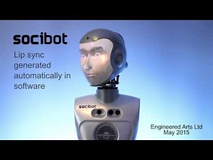 SociBot Projected facial animation demo