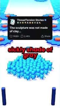 The sculpture was not made of clay… #shorts