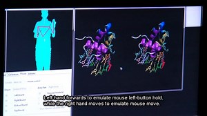 Molecular Visualization using VMD with Kinect