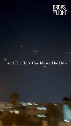 Iranian Ballistic Missiles over Israel being intercepted - and praying for the continued protection of Israel | Drops of Light Project