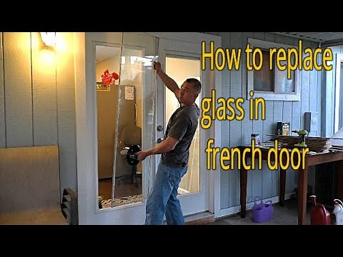 Detailed DIY tutorial how to replace glass in french door