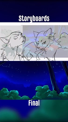 June on Instagram: "Boards vs Final animation for my Community Gardens MAP part! TheWisestDino helped with the editing and backgrounds in this :3c"