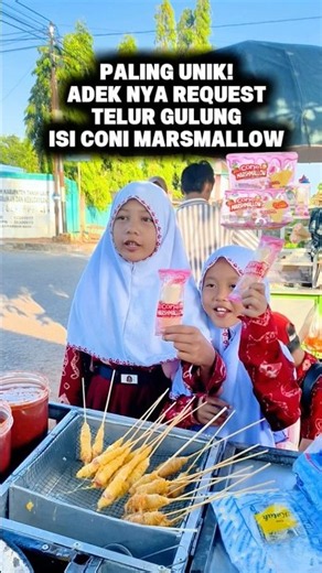 🇮🇩GILA TELUR GULUNG ISI CONE MARSHMALLOW LEMBUT MANIS 🇬🇧 CRAZY ROLLED EGG WITH CONE MARSHMALLO