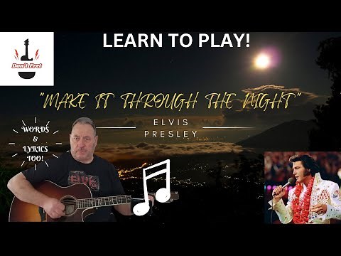 How to Play "Help me Make it Through the Night" Elvis Presley *easy version