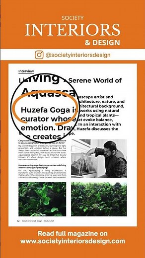 Check out Society Interiors & Design - October 2025 Magazine Featuring Huzefa Goga